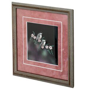 Charming Framed Bird Artwork w/ Glass, Matting & Wall Protectors – Ready to Hang